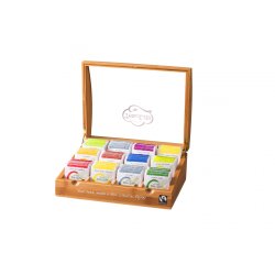 Tea of life Bambus teboks med vindue 12 rum.