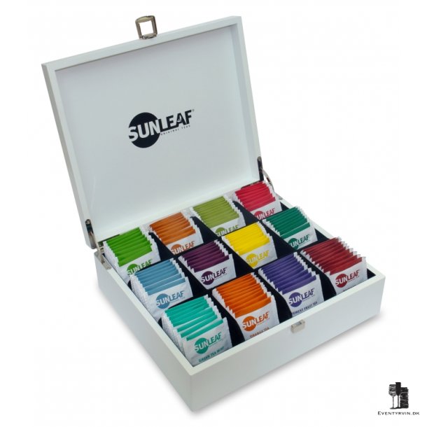 Sunleaf. Te opbevaringsboks med 12 rum 